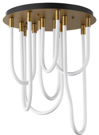 ET2 E24987 Soleil 20"W Flush Mount Ceiling Fixture - Natural Aged Brass