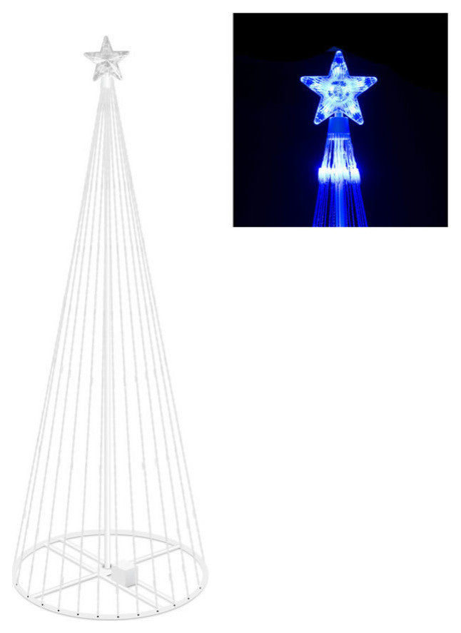 4' X 24" Led 152 Blue Light Show Tree