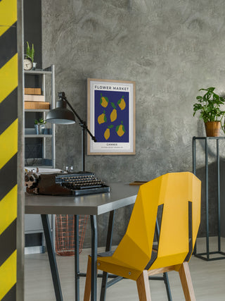 "Cannes Lemons" Framed Painting Print, 12x18