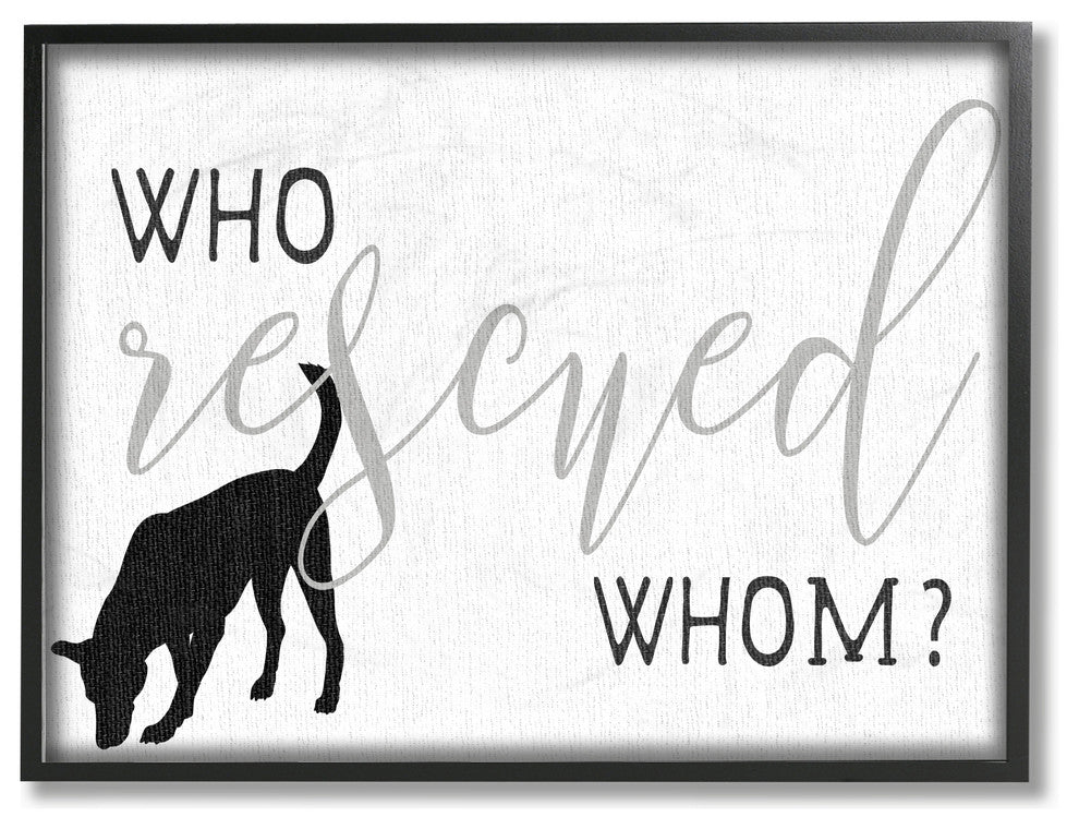Who Rescued Whom?, 11"x14", Framed Giclee Texturized Art