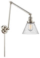 Cone Swing Arm With Switch, Polished Nickel, Seedy, Seedy