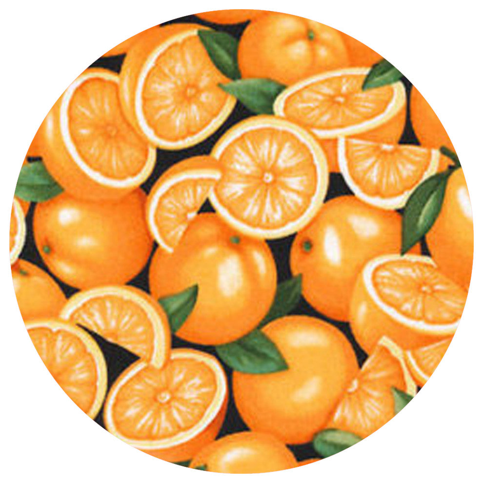 Andreas Orange Trivet, 10" Round