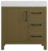 Home Living 32" Single Bathroom Vanity, Chestnut Brown