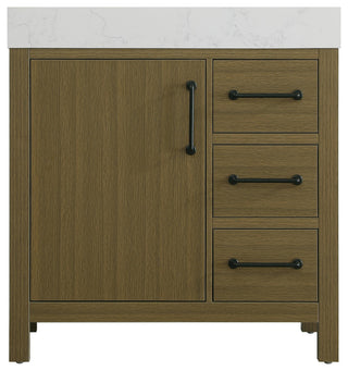 Home Living 32" Single Bathroom Vanity, Chestnut Brown