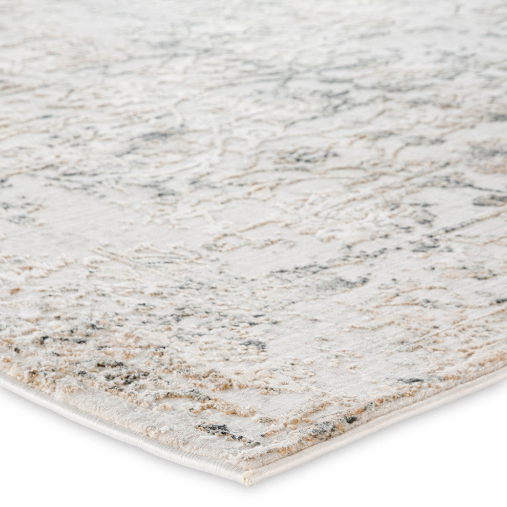 Jaipur Living Clara Floral Gray Area Rug 3'11"X5'11"