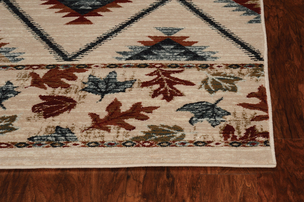 KAS Chester 5632 Ivory Harvest Area Rug, 8'x10'