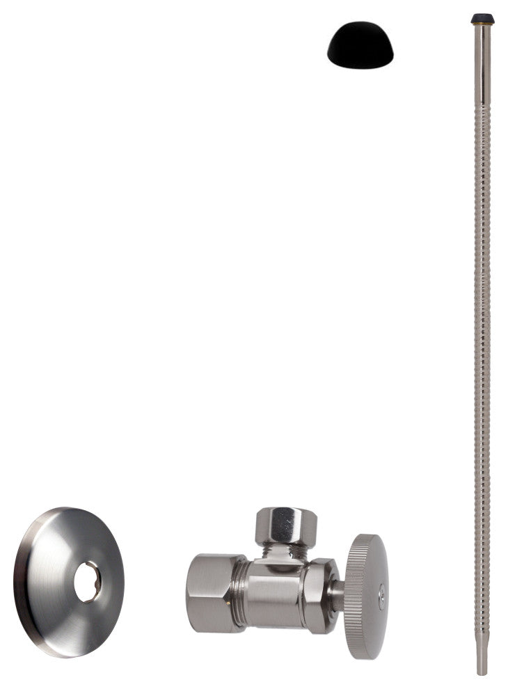 Supply Kit - 5/8" Od X 3/8" Od X 20" Corrugated In Oil Rubbed Bronze, Satin Nickel