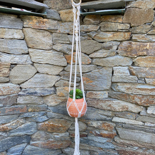 39" Single Beaded Macrame Plant Hanger
