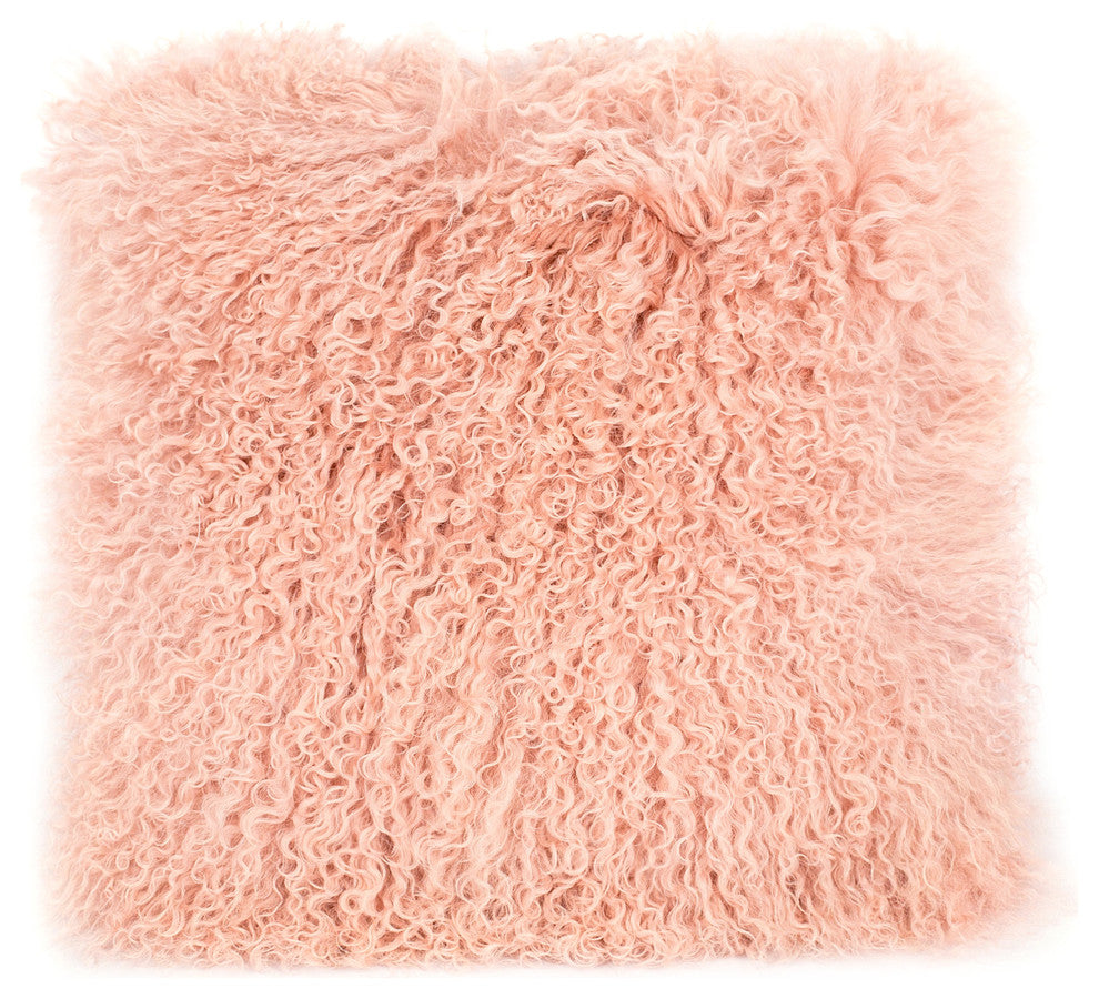 TOV Furniture Tibetan Sheep Blush Pillow