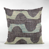 Plutus Blue Shores Stripe Luxury Throw Pillow, 22"x22"