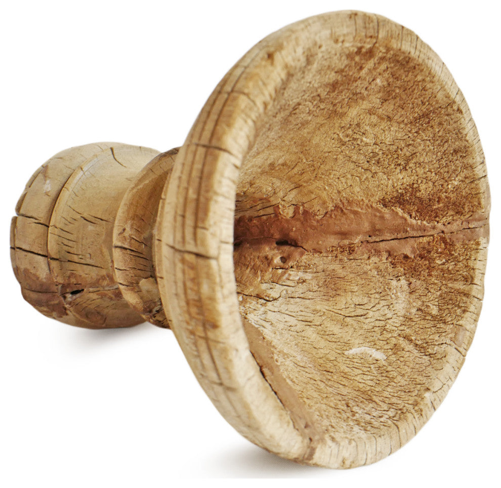 Consigned Old Wood India Mortar Cup 1