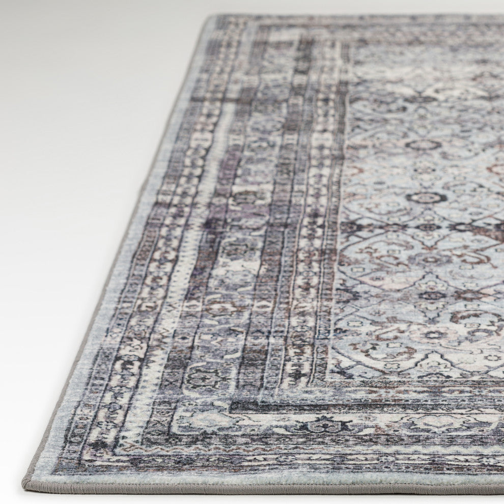 Jericho JC7 Pewter 4' x 4' Round Rug