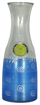 Frosted Curl Turquoise Carafe