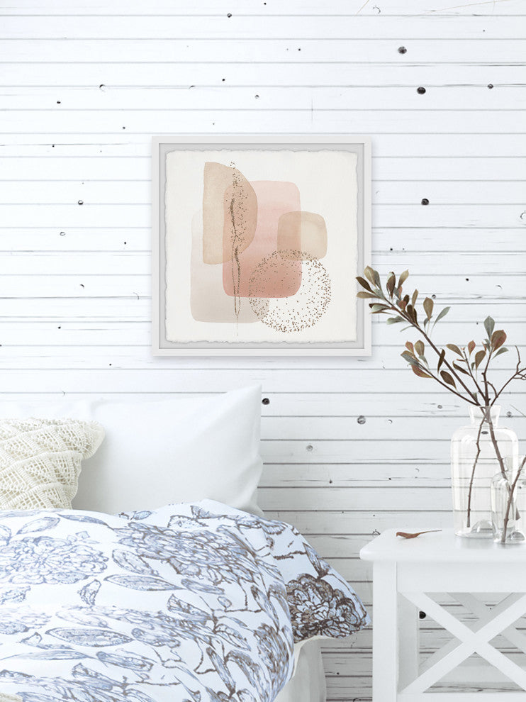 "Transparent Concept" Framed Painting Print, 24x24