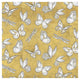 "Color my World Butterfly Pattern Gold" Print by Daphne Brissonnet, 26"x26"