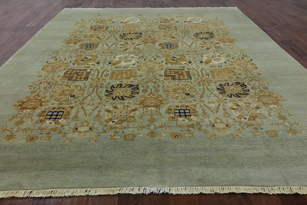9'x12' Peshawar Oriental Hand Knotted Rug, P2554