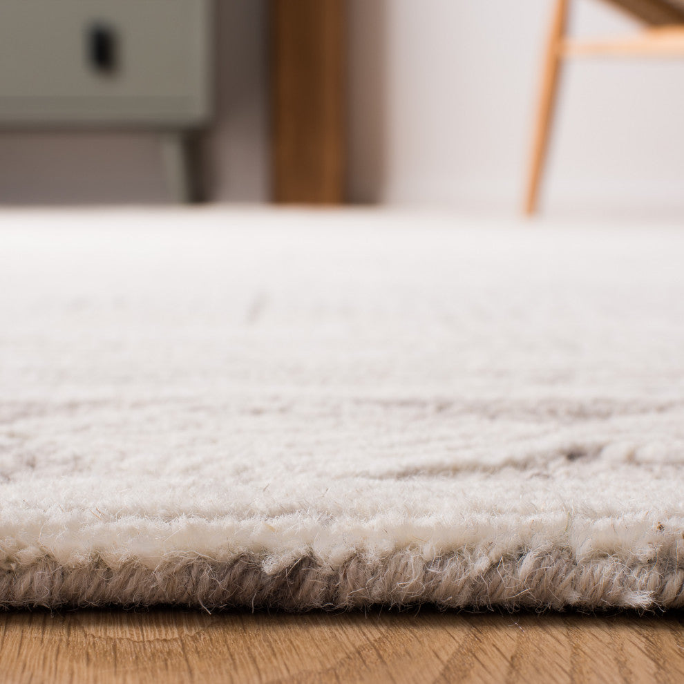 Safavieh Couture Abstract Collection, ABT349 Rug, Ivory/Grey, 9'x12'