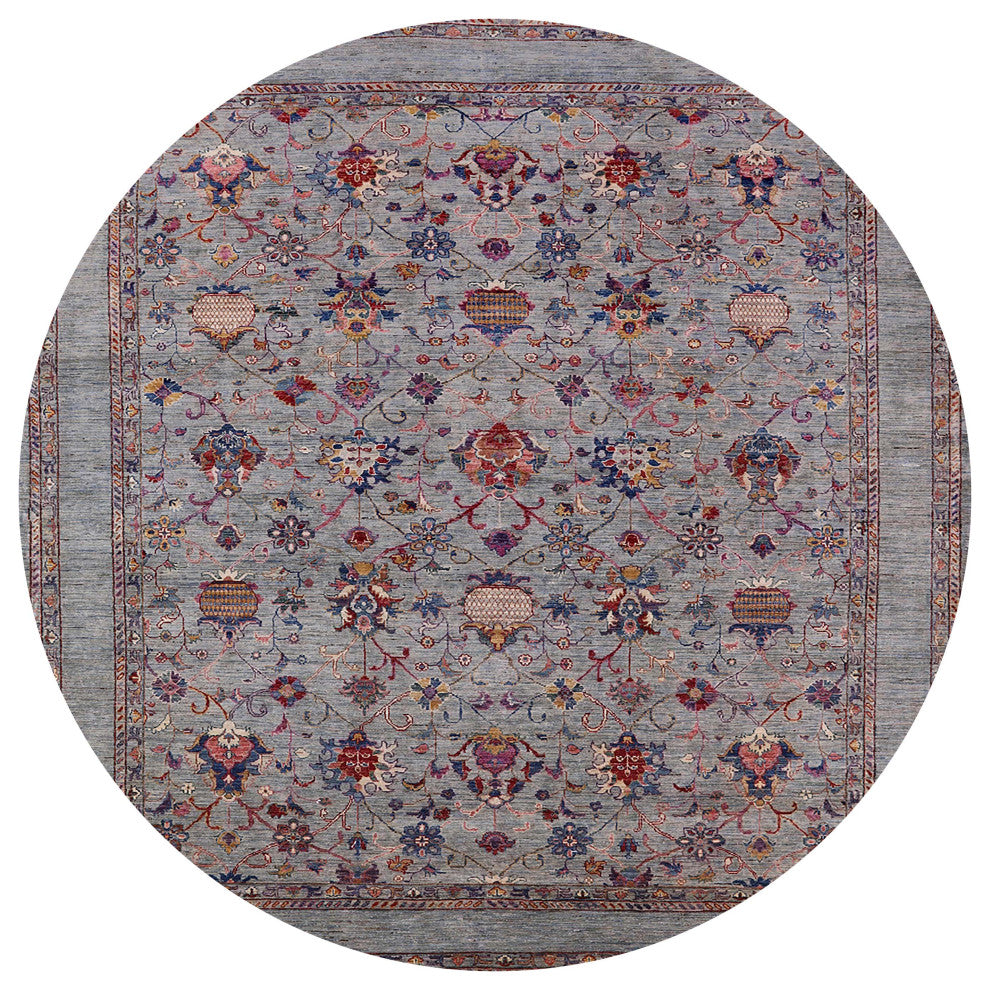 Ahgly Company Indoor Round Mid-Century Modern Area Rugs, 4' Round