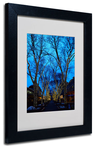 'Boston 2' Matted Framed Canvas Art by CATeyes