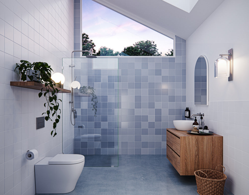 78"x34" Frameless Shower Door Single Fixed Panel, Brushed Nickel