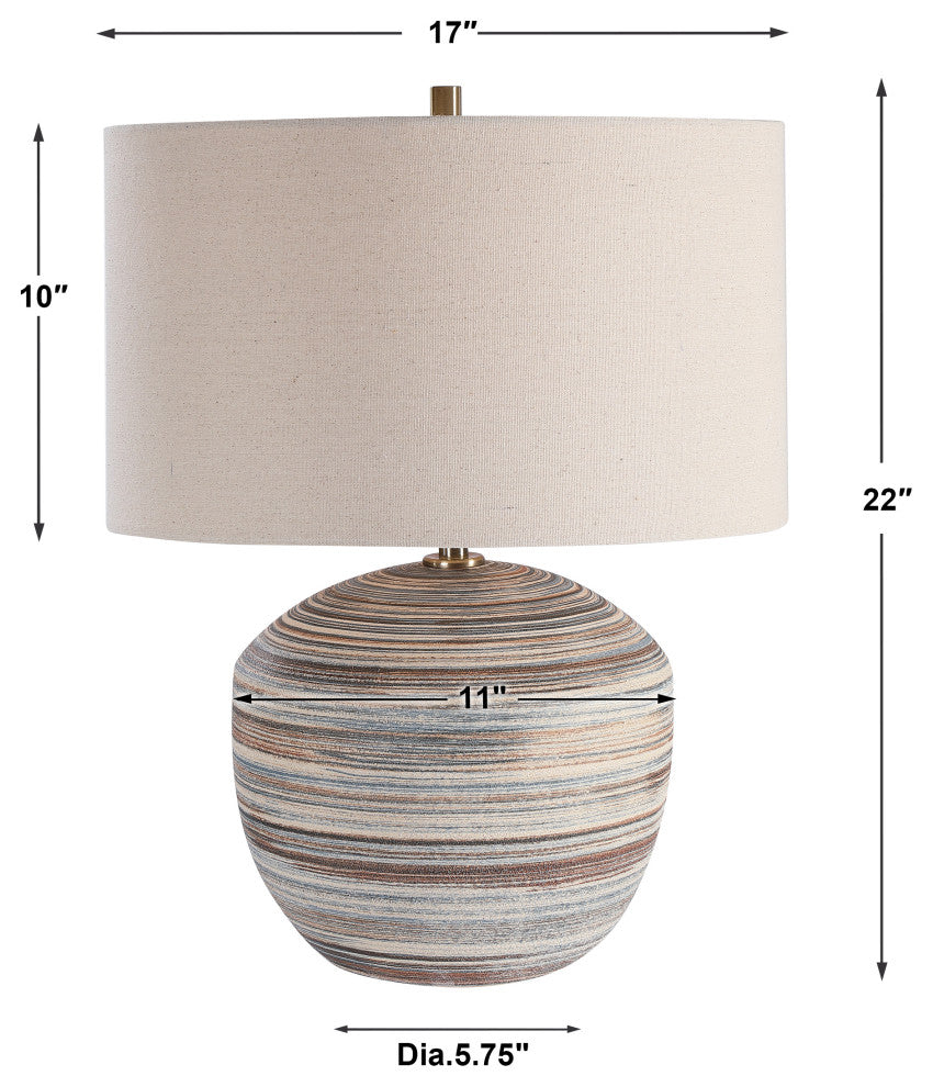 Uttermost Prospect Striped Accent Lamp