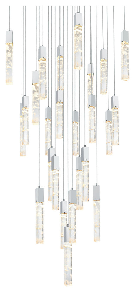 Home Living 36" Chandelier, Chrome