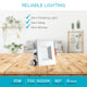 4" Square LED Recessed Light 10W Bright White 650lm 4-Pack