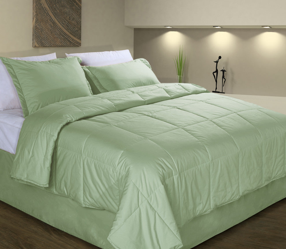 Cottonpure Sustainable Cotton Medium Warmth Breathable Hypoallergenic Comforter