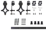 Vancleef Hardware Sliding Barn Door Hardware for Double Door, Diamond Design, 5'