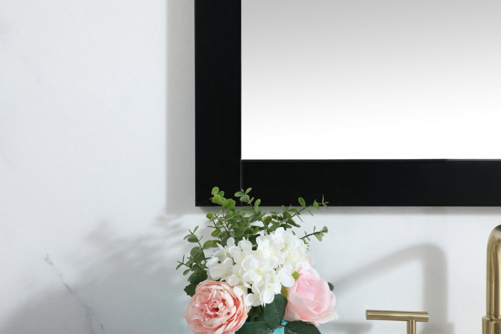 Alice Vanity Mirror, 30"x36", Black