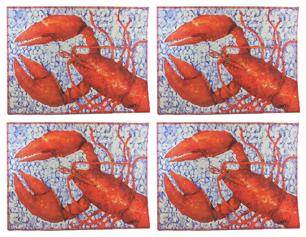 Lobster Canvas Placemats, Set of 4