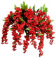 15 Stems Wisteria Long Hanging Bush Flowers, Red