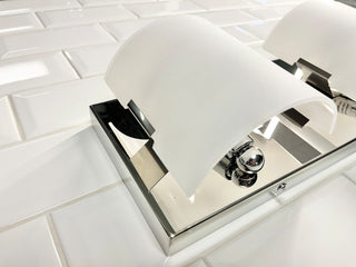Allie 3-Light Vanity Fixture, Frosted White