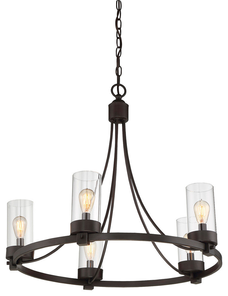 5-Light Chandelier, Oil Rubbed Bronze
