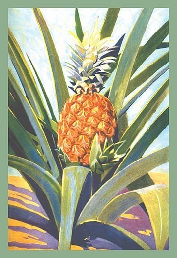 Pineapple- Gallery Wrapped Canvas Art 28" x 42"
