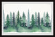"Green Pine Forest" Framed Painting Print, 24x16