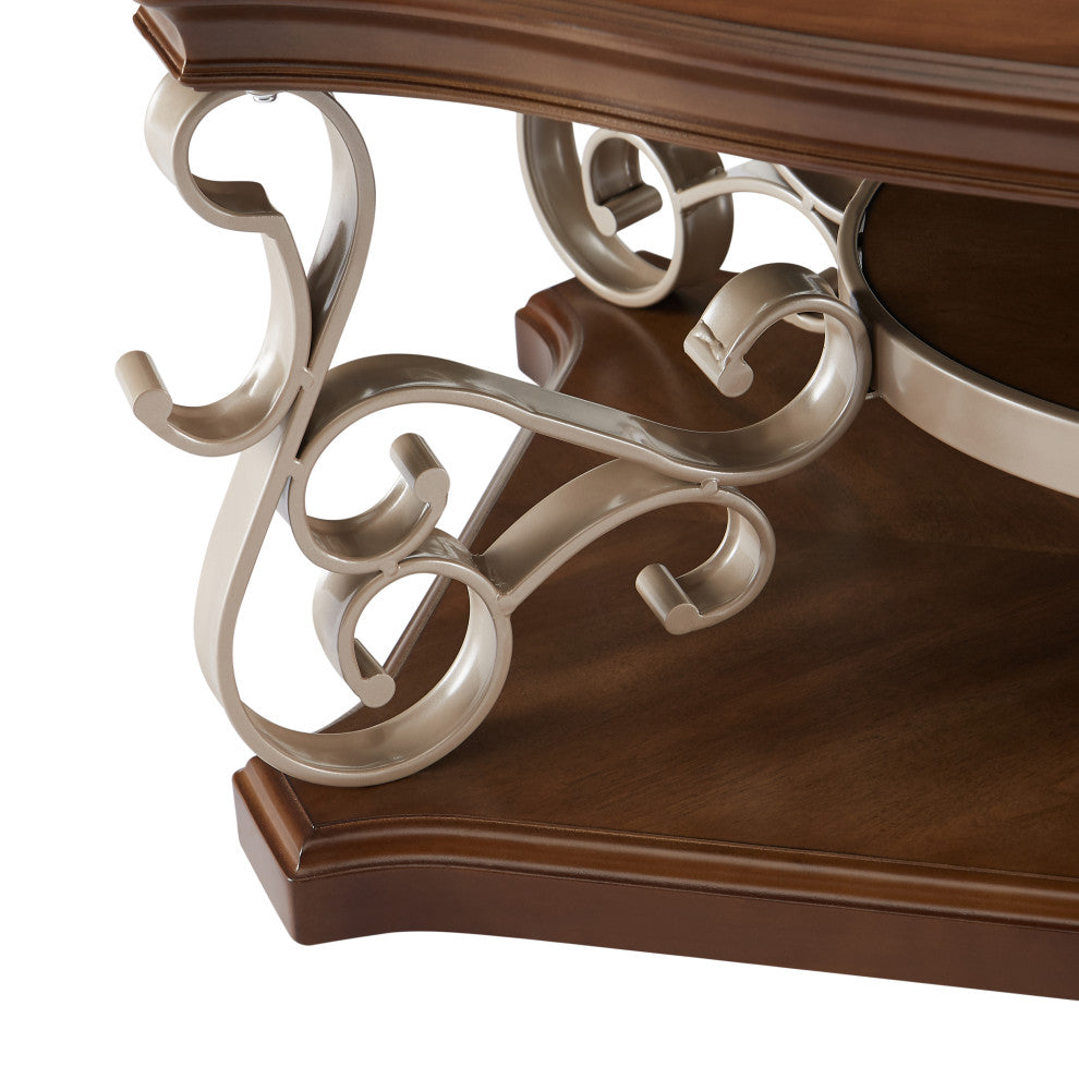Gewnee Cocktail Table, marble paper top