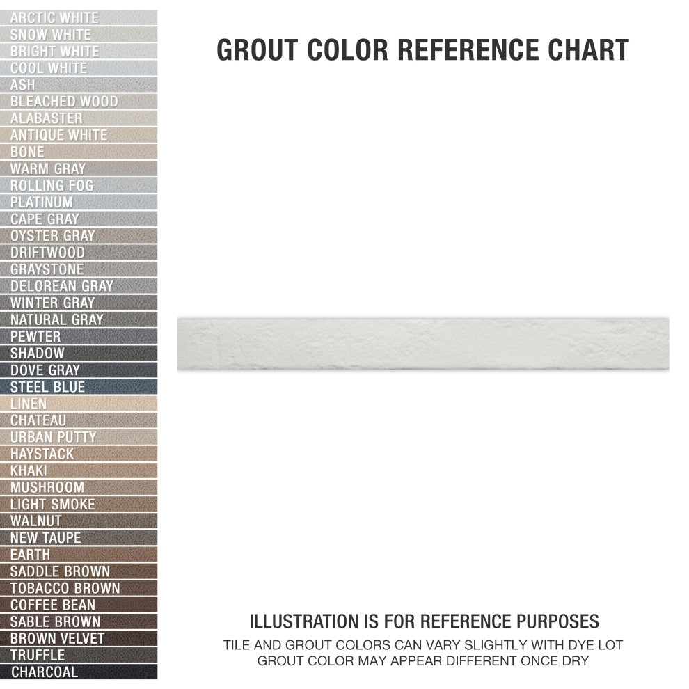 Sedona Charcoal Porcelain Floor and Wall Tile, White