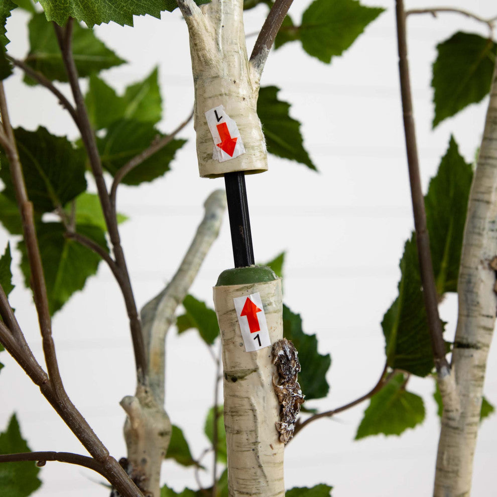 6ft. Artificial Birch Tree With Real Touch Leaves