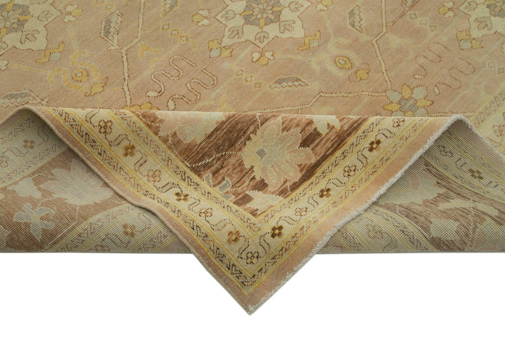 Rug N Carpet - Handwoven Oriental 11' 11" x 14' 10" Large Oushak Area Rug