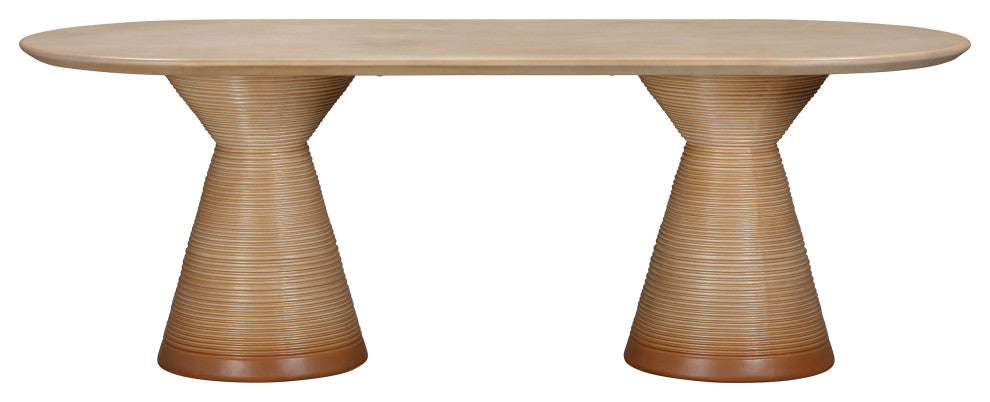 Fassa Terracotta Oval Indoor/Outdoor Dining Table