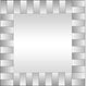 Offset Mirrored Paneled Framed Mirror