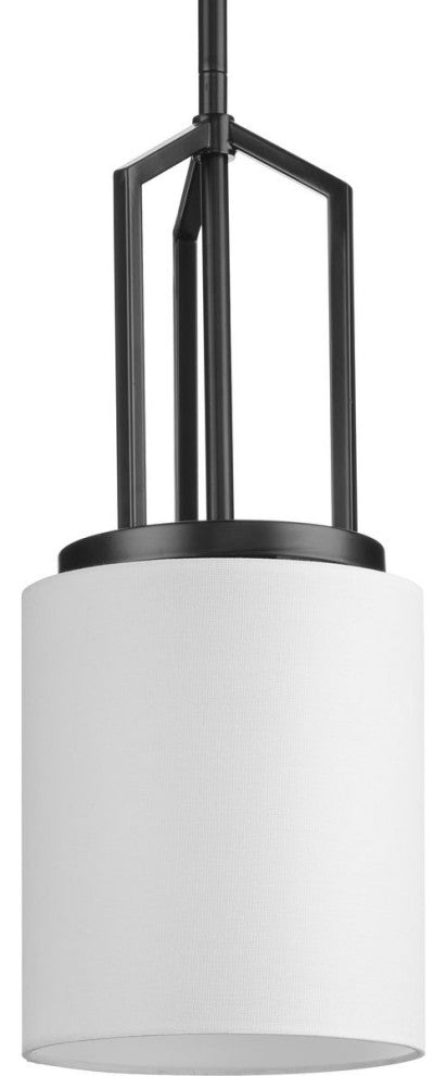 Goodwin Collection One-Light Matte Black Modern Farmhouse Pendant