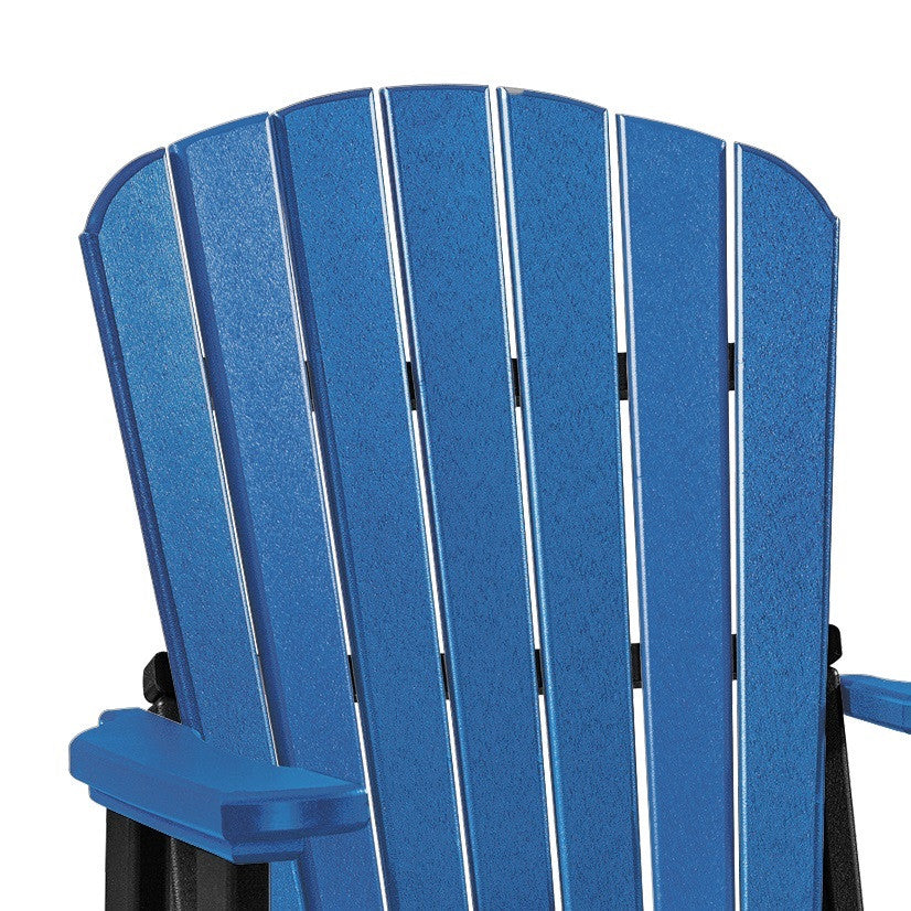 OS Home and Office Model 515BBK Fan Back Glider, Blue With a Black Base