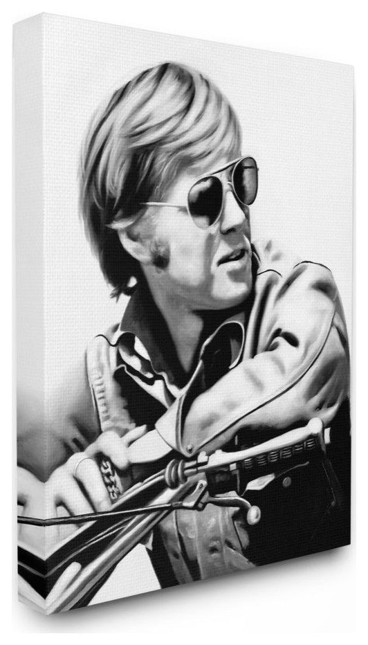 Motorcyclist Portrait Famous Figures Retro Movie Male ,1pc, each 24 x 30