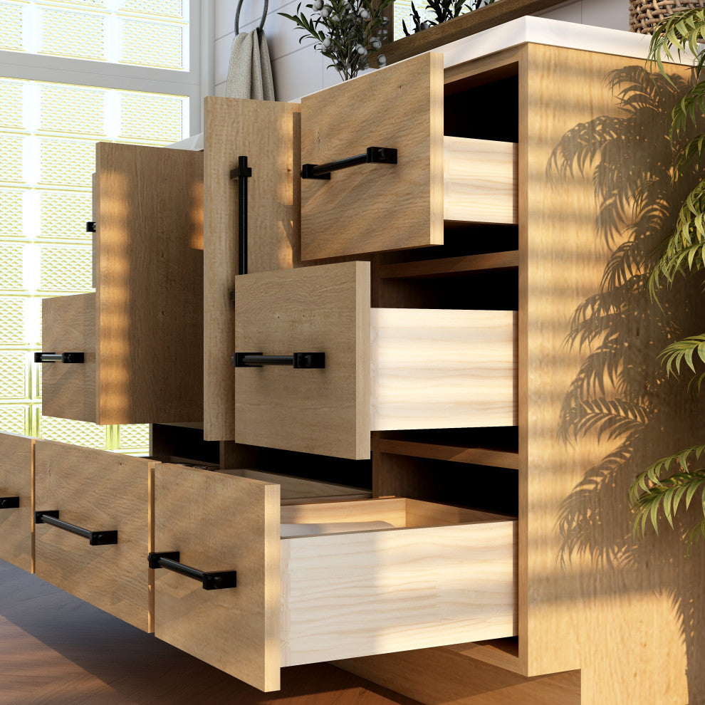 Victoria 48" Solid Wood Bath Vanity, Oak