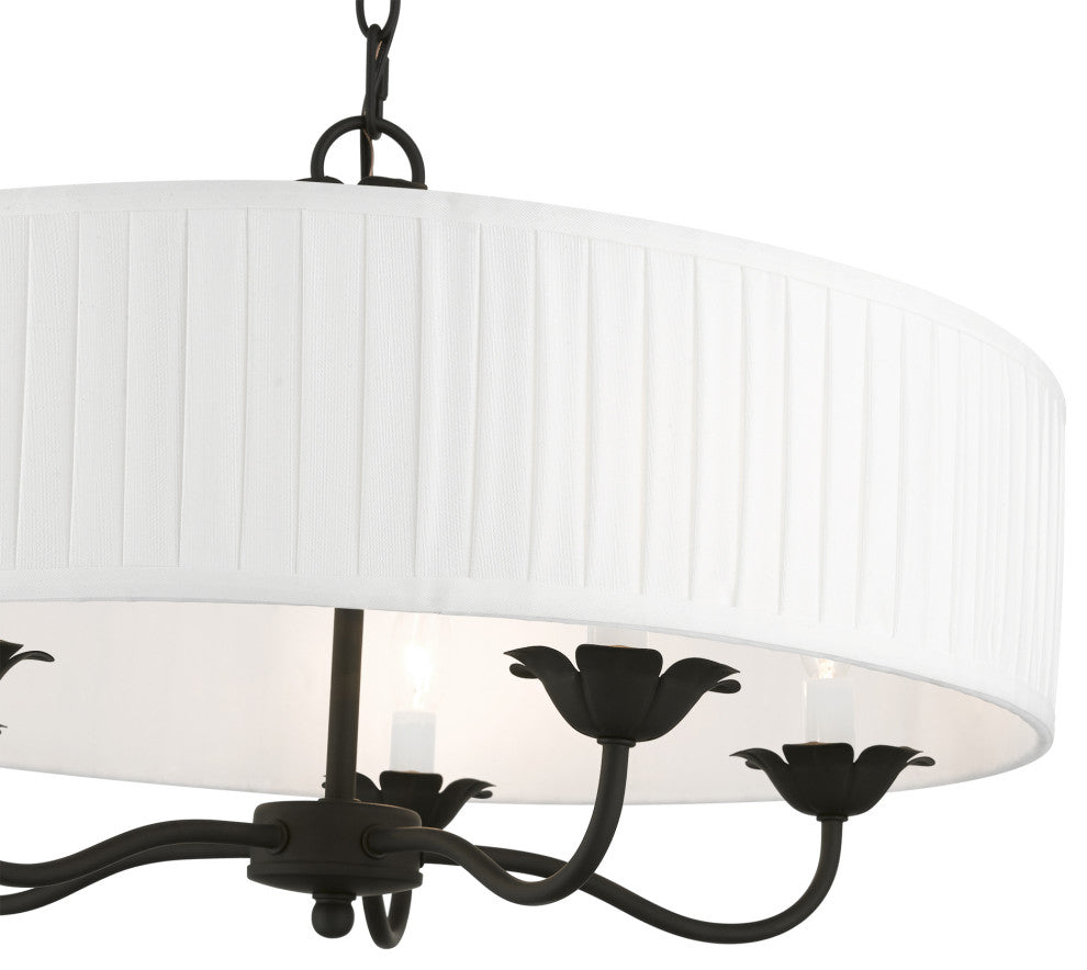 Livex Lighting 5 Light Black Pendant Chandelier