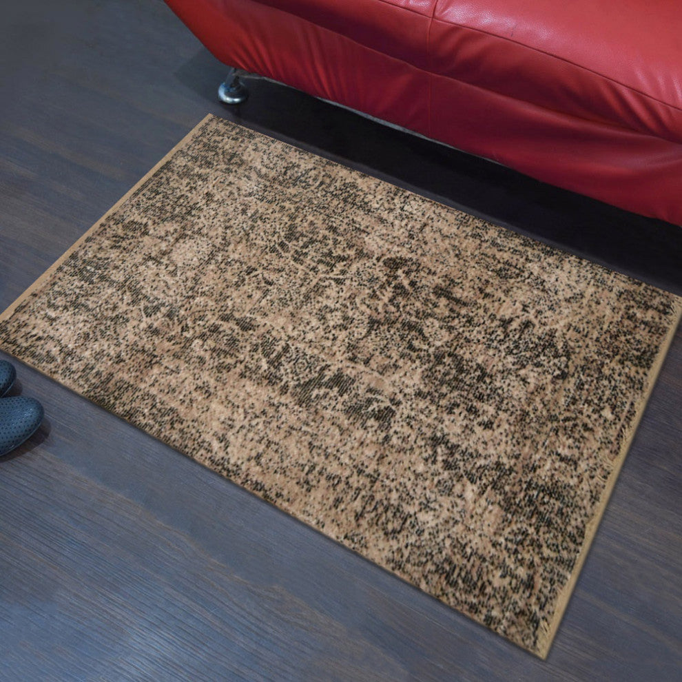 Machine Made Polyester Durable Indoor Outdoor Washable Oriental Pattern Footmat
