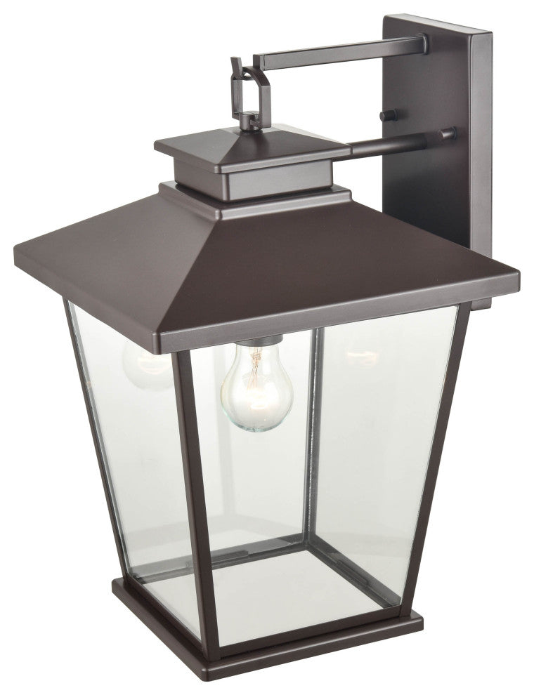 1 Light 11 in. Powder Coat Bronze Outdoor