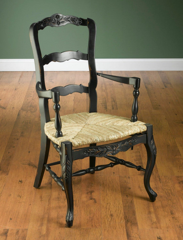 Dianne French Arm Chair, Black